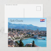 Split city sekustt aerial uitzicht, Dalmatia, Kroa Briefkaart (Voorkant / Achterkant)