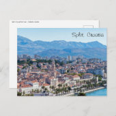 Split city sekustt aerial uitzicht, Dalmatia, Kroa Briefkaart (Voorkant / Achterkant)
