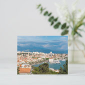Split city sekustt aerial uitzicht, Dalmatia, Kroa Briefkaart (Staand voorkant)