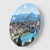 Split city sekustt aerial uitzicht, Dalmatia, Kroa Grote Klok (Hoek)