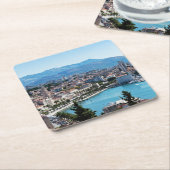 Split city sekustt aerial uitzicht, Dalmatia, Kroa Kartonnen Onderzetters (Schuin)