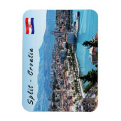 Split city sekustt aerial uitzicht, Dalmatia, Kroa Magneet (Verticaal)