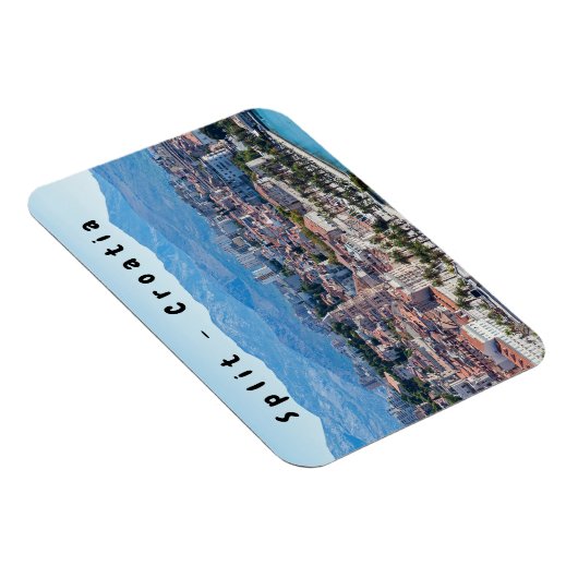 Split city sekustt aerial uitzicht, Dalmatia, Kroa Magneet (Rechterzijde)