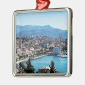 Split city sekustt aerial uitzicht, Dalmatia, Kroa Metalen Ornament (Links)