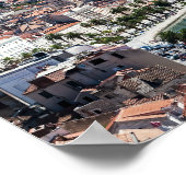 Split city sekustt aerial uitzicht, Dalmatia, Kroa Poster (Hoek)