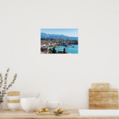 Split city sekustt aerial uitzicht, Dalmatia, Kroa Poster (Keuken)