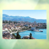 Split city sekustt aerial uitzicht, Dalmatia, Kroa Raamsticker (Vel 3)