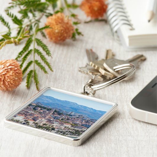 Split city sekustt aerial uitzicht, Dalmatia, Kroa Sleutelhanger (Zijkant)