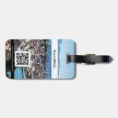 Split city seott aerial uitzicht, Kroatië - QR Cod Bagagelabel (Achterkant horizontaal)