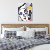 Split Decision - Ken Gage Surreal Poster Canvas Afdruk (Insitu (Slaapkamer))