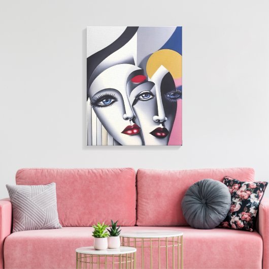 Split Decision - Ken Gage Surreal Poster Canvas Afdruk (Insitu (Woonkamer))