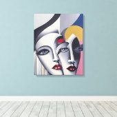 Split Decision - Ken Gage Surreal Poster Canvas Afdruk (Insitu (Houten vloer))
