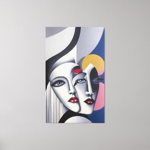 Split Decision - Ken Gage Surreal Poster Canvas Afdruk