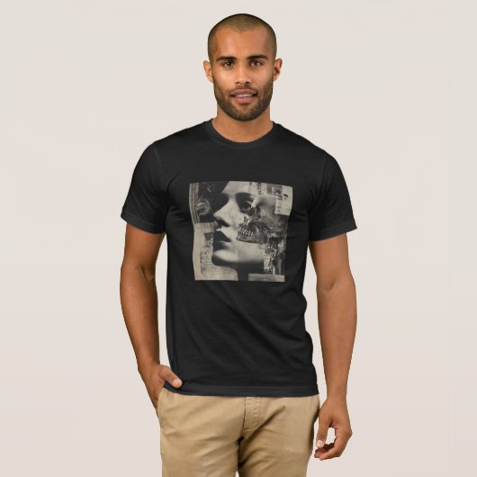 Split Devotion – Gotische Fijne Kunst T-shirt (Voorkant volledig)