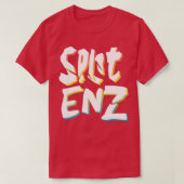 Split ENZ Retro 80s Styled New Wave Design T-shirt (Design voorkant)