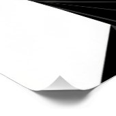 Split Face Low Poly Geometric Line Art Poster (Hoek)
