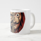 Split Face Mask Money Heist Grote Koffiekop (Voorkant rechts)