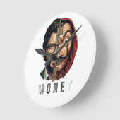 Split Face Mask Money Heist Ronde Klok (Hoek)