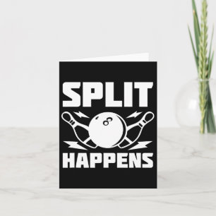 Split gebeurt grappig Bowling grap Kaart