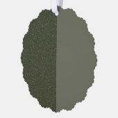 Split Glitter & Matte Green Paper Ornament Kaart (Links)