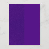Split Glitter & Matte Paarse Custom Briefkaart (Voorkant)