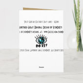 Split Guitar (Vaderdag Kaart) Kaart (Achterkant)