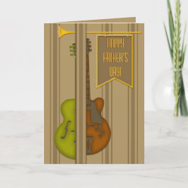 Split Guitar (Vaderdag Kaart) Kaart