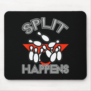Split Happens Bowling Shirt Funny Spare Ball Team Muismat