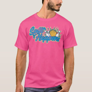 Split Happens Funny Bowling Voor Vrouwen Mannen Pe T-shirt