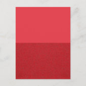 Split-Horizontal Tomato Red Briefkaart – Aanpassen (Voorkant)