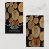 Split hout business logs splitsen visitekaartje (Voorkant / Achterkant)
