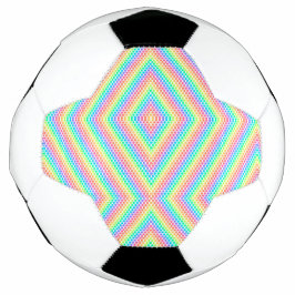 Split image showing a soccer ball design voetbal