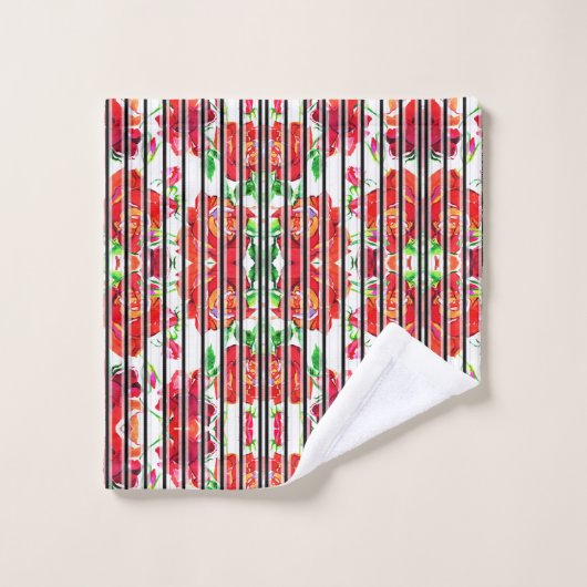 Split image with two designs washandje (Wasdoekje)