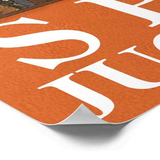 Split, Joegoslavië, meisje op de rots door het zee Poster (Hoek)