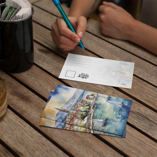 Split Kroatië Aquarel Kaart