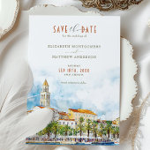 Split Kroatië Bewaar de datum Bestemming Kaart