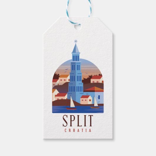 Split Kroatië Dalmatia  Cadeaulabel (Voorkant)