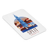 Split Kroatië Dalmatia  Magneet (Rechterzijde)