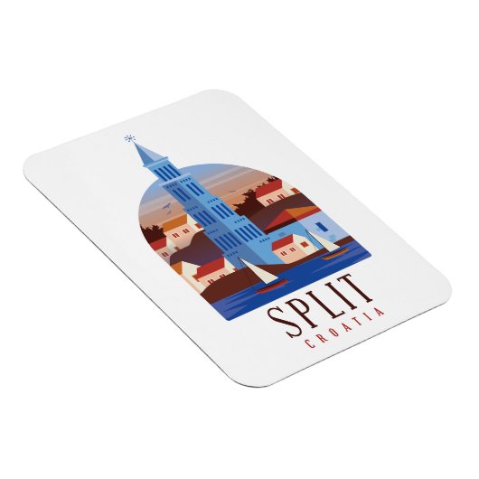 Split Kroatië Dalmatia Magneet (Rechterzijde)