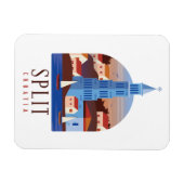 Split Kroatië Dalmatia  Magneet (Horizontaal)