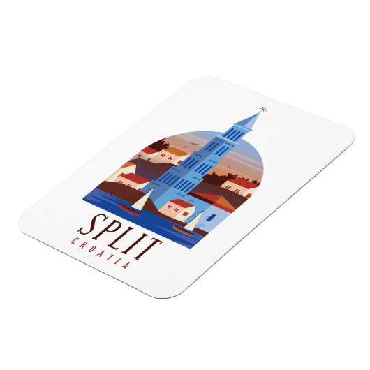 Split Kroatië Dalmatia  Magneet (Linkerzijde)