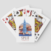 Split Kroatië Dalmatia Pokerkaarten (Achterkant)