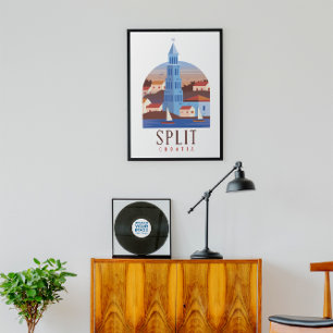 Split Kroatië Dalmatia  Poster