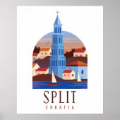 Split Kroatië Dalmatia  Poster (Voorkant)