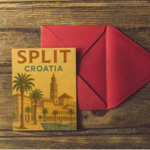  Split Kroatië Dalmatië Reizen Briefkaart