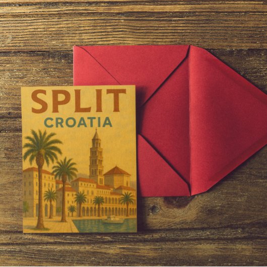  Split Kroatië Dalmatië Reizen Briefkaart