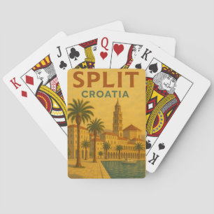  Split Kroatië Dalmatië Reizen Pokerkaarten