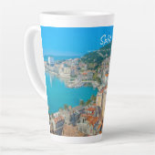 Split, Kroatië - Grote kuststad Latte Mok (Linkerhoek)