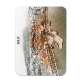 Split Kroatië haventekening Magneet (Verticaal)