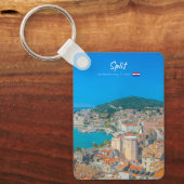 Split, Kroatië - Klassieker van de kuststad Sleutelhanger (Voorkant)